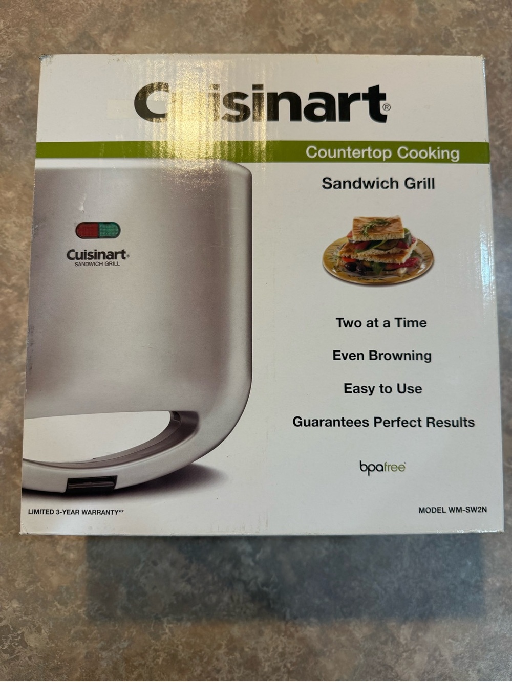 Cuisinart Silver Countertop Cooking Sandwich Grill